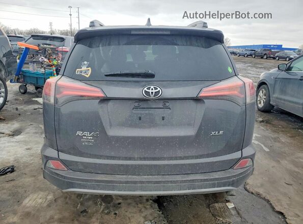 2T3WFREV4JW496922 2018 TOYOTA RAV4 Серый Вид сзади