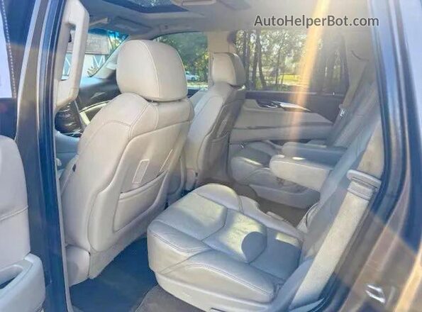 1GYS4BKJXGR177458 2016 CADILLAC ESCALADE Угольный Вид салона спереди