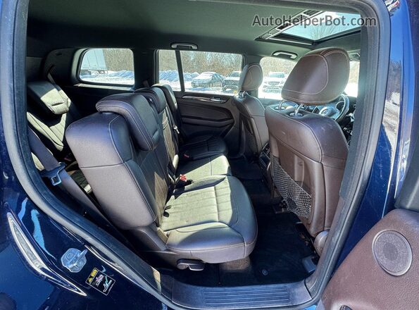 4JGDF6EE9KB225916 2019 MERCEDES-BENZ GLS Blue Вид салону спереду