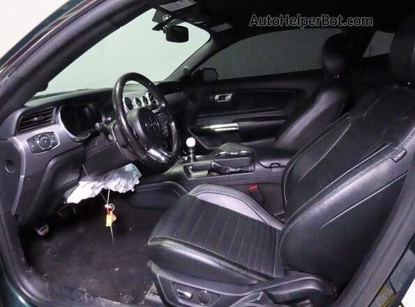 1FA6P8K05K5501642 2019 FORD MUSTANG Зеленый Вид задних сидений