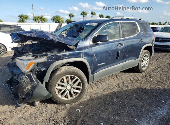 1GKKNLLA9HZ266368 2017 GMC ACADIA Синий Задняя левая четверть