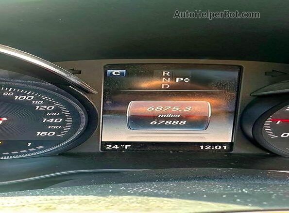 55SWF4KB3HU228021 2017 MERCEDES-BENZ C-CLASS Gray Vista del cuadro de instrumentos
