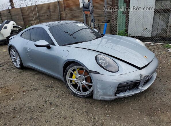 WP0AA2A92LS205578 2020 PORSCHE 911 Silver Widok z przodu