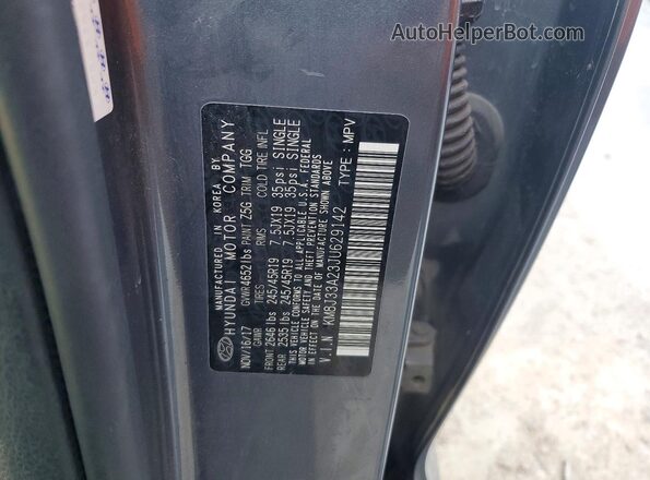 KM8J33A23JU629142 2018 HYUNDAI TUCSON Серый Панорамный вид салона 360°
