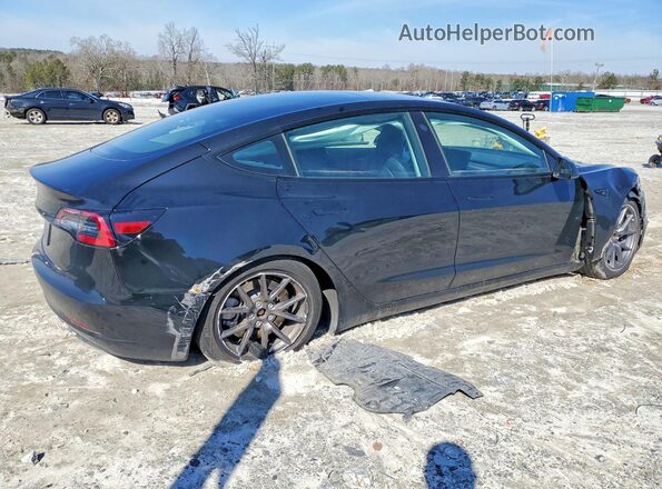 5YJ3E1EA2PF422787 2023 TESLA MODEL Черный Передняя правая четверть