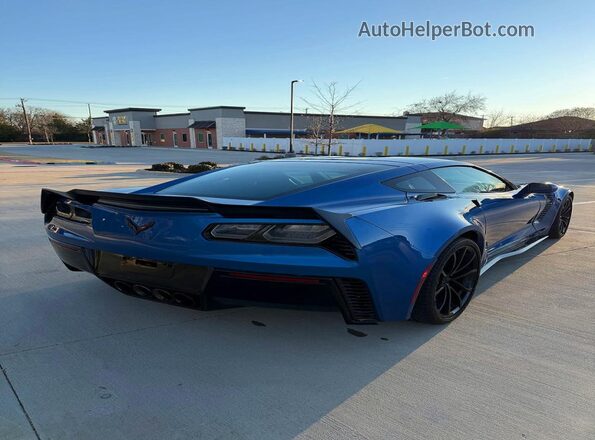 1G1YS2D60K5605674 2019 CHEVROLET CORVETTE Синий Вид спереди