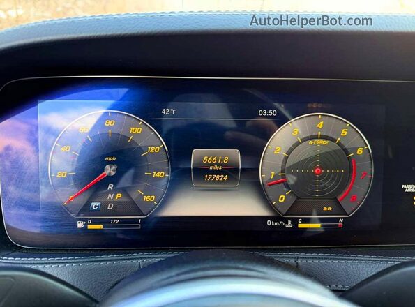 WDDUG8GBXKA428437 2019 MERCEDES-BENZ S Черный Вид щитка приборов