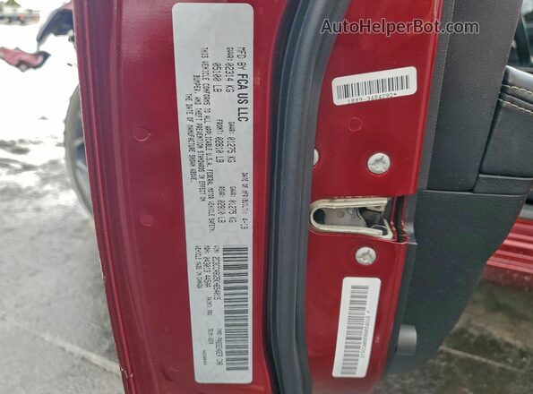 2C3CCABG5KH654015 2019 CHRYSLER 300 Бордовый Вид наклейки с VIN-кодом