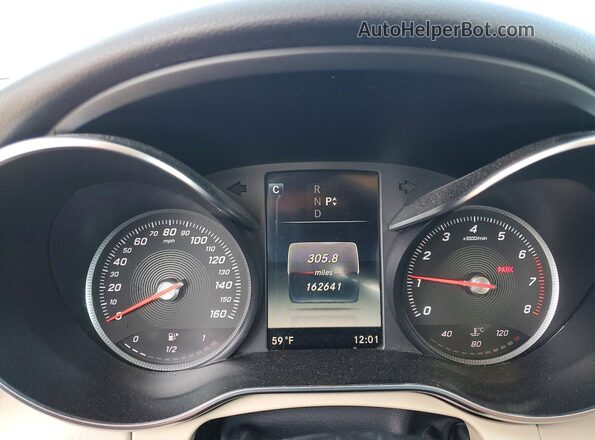 55SWF4KB3HU223918 2017 MERCEDES-BENZ C Blue Vista de los asientos traseros