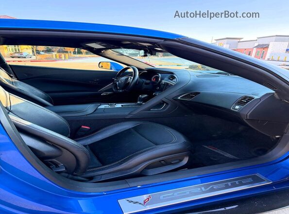 1G1YS2D60K5605674 2019 CHEVROLET CORVETTE Синий Вид сзади