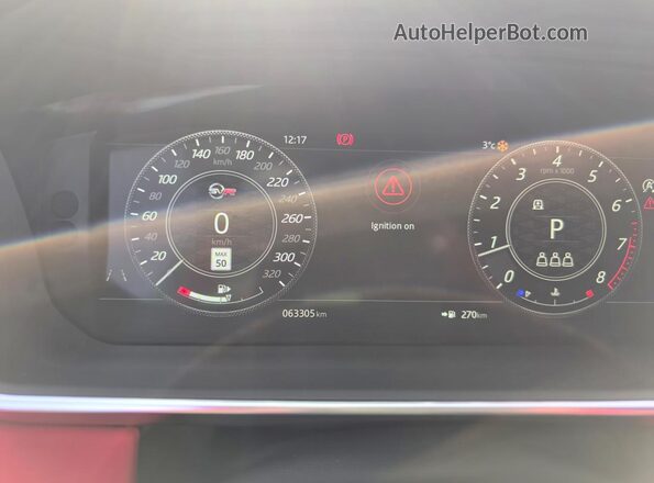 SALWZ2SEXNA860325 2019 LAND ROVER RANGE ROVER Белый Вид панели приборов