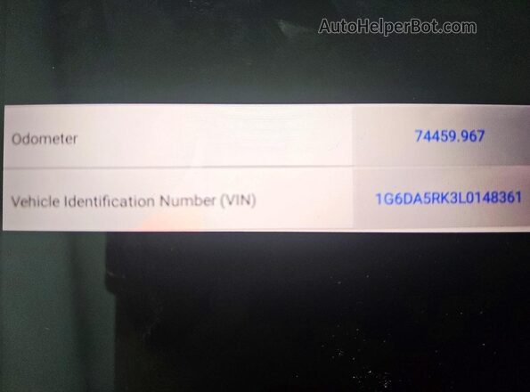1G6DA5RK3L0148361 2020 CADILLAC CT4 Белый Вид наклейки с VIN-кодом
