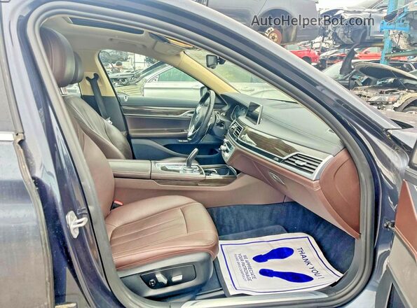 WBA7E4C54JGV23896 2018 BMW OTHER Синий Вид сзади