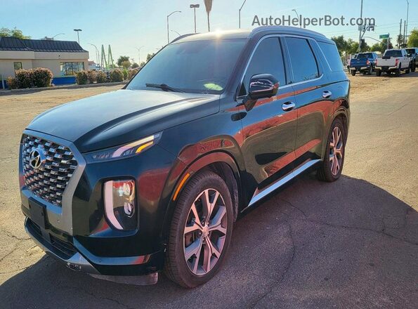 KM8R54HE3MU240752 2021 HYUNDAI PALISADE Синий Задняя правая четверть