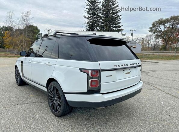 SALGS5RE8KA525544 2019 LAND ROVER RANGE ROVER Белый Задняя правая четверть