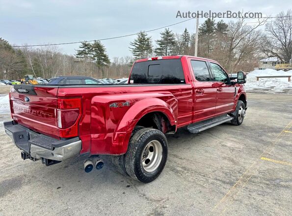 1FT8W3DT2NEC57260 2022 FORD F350 Red Delantero derecho