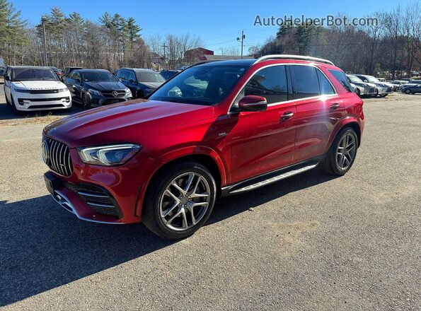 4JGFB6BB0MA450099 2021 MERCEDES-BENZ GLE Красный Задняя правая четверть