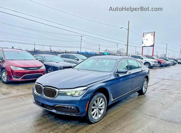 WBA7E4C54JGV23896 2018 BMW OTHER Синий Задняя правая четверть