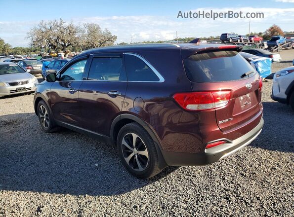 5XYPH4A53JG385610 2018 KIA SORENTO Темно-бордовый Задняя правая четверть
