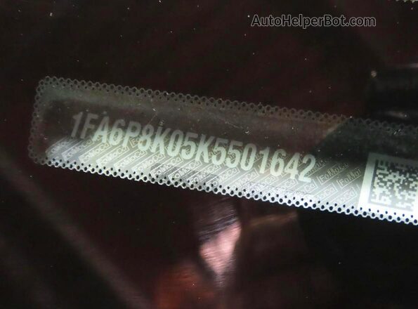 1FA6P8K05K5501642 2019 FORD MUSTANG Зеленый Вид задней части салона