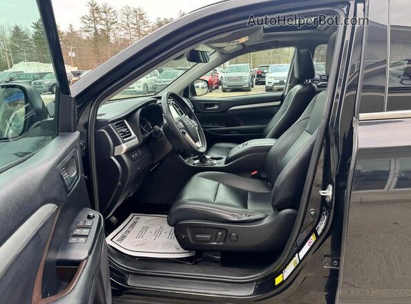 5TDJZRFH8KS950263 2019 TOYOTA HIGHLANDER Черный Вид задних сидений