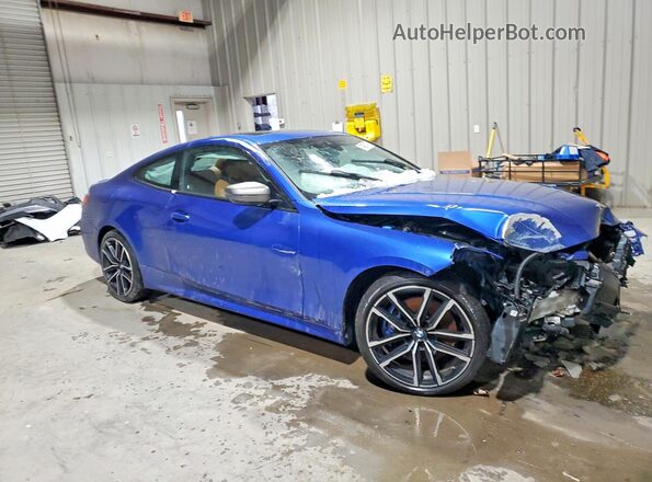 WBA13AR0XMCF64330 2021 BMW M4 Синий Вид спереди