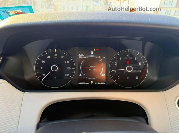 SALYB2EX5LA285252 2020 LAND ROVER RANGE Black Widok komory silnika