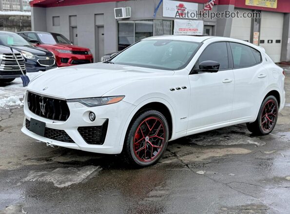 ZN661XUS7KX335888 2019 MASERATI LEVANTE Белый Задняя левая четверть
