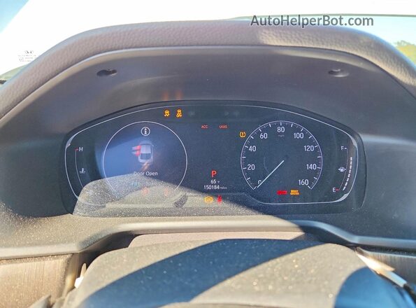 1HGCV1F13KA091896 2019 HONDA ACCORD White უკანა სავარძლების ხედი