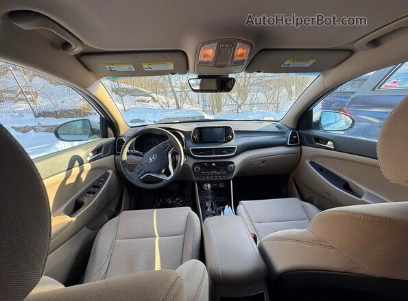 KM8J3CAL3KU917947 2019 HYUNDAI TUCSON Белый Вид задних сидений