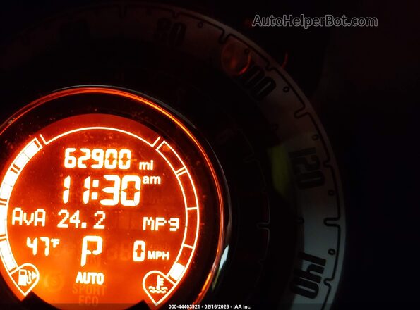 3C3CFFAR2GT170499 2016 FIAT 500 Серый 
