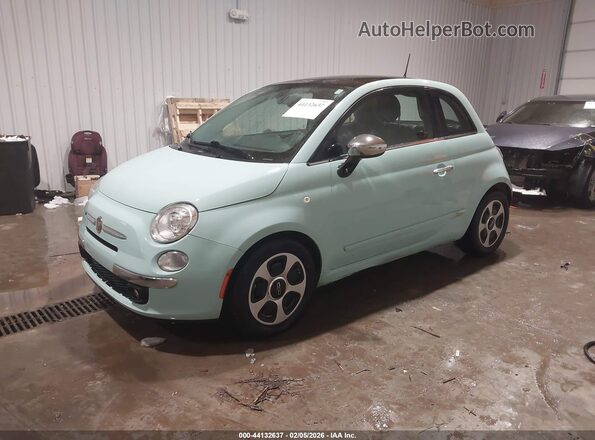 3C3CFFCR9HT515381 2017 FIAT 500 Light Blue Front left