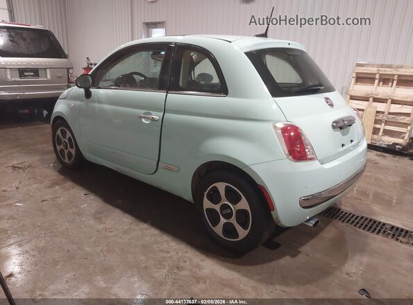 3C3CFFCR9HT515381 2017 FIAT 500 Light Blue Rear left