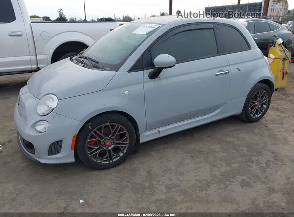 3C3CFFFH0HT594314 2017 FIAT 500 Серый Передняя левая четверть