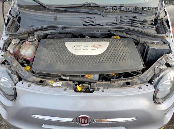 3C3CFFGE2JT362551 2018 FIAT 500 Серебряный Вид задней части салона