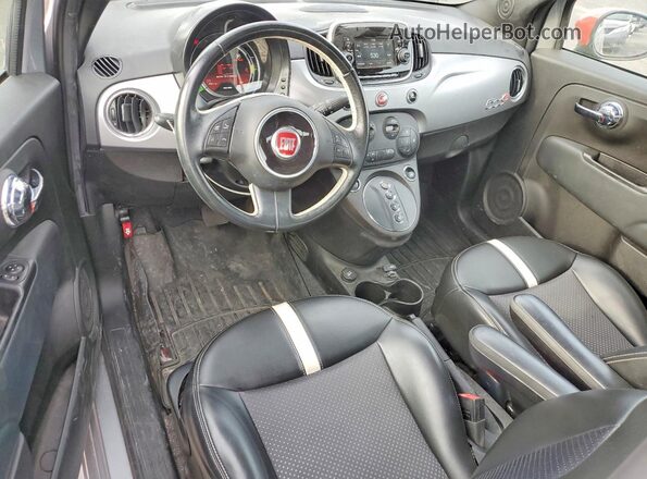 3C3CFFGE2JT362551 2018 FIAT 500 Серебряный Вид панели приборов