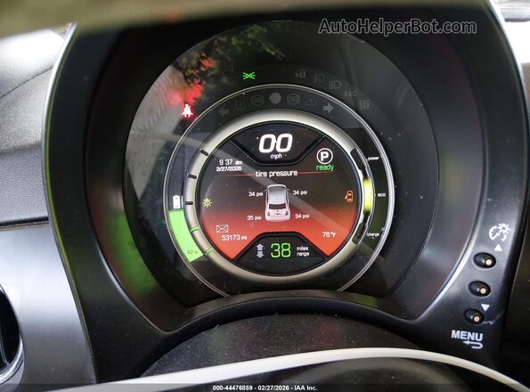 3C3CFFGE7GT229406 2016 FIAT 500E Серый Вид задних сидений
