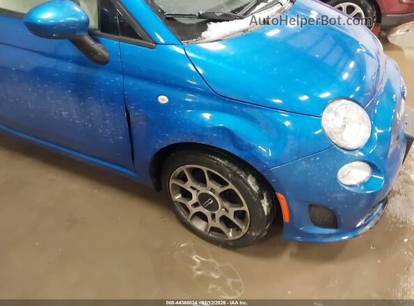 3C3CFFKH7JT511537 2018 FIAT 500 Синий Вид спереди