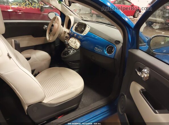 3C3CFFKH7JT511537 2018 FIAT 500 Синий Вид салона спереди