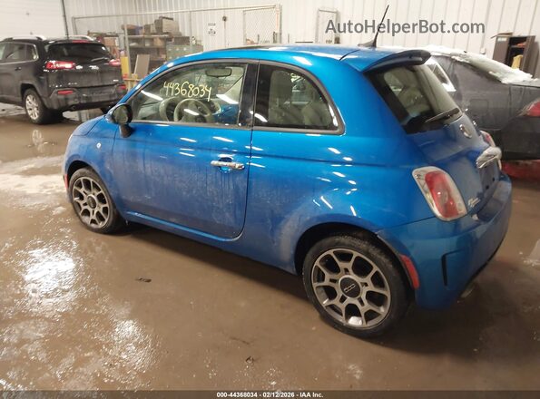 3C3CFFKH7JT511537 2018 FIAT 500 Синий Задняя левая четверть