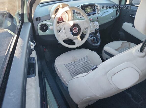 3C3CFFKR3HT661924 2017 FIAT 500 Green Widok deski rozdzielczej