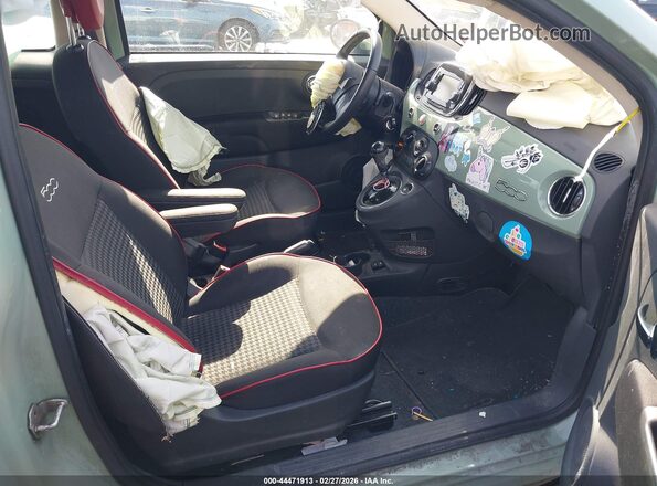 3C3CFFKR4HT535829 2017 FIAT 500 Green Widok wnętrza z przodu