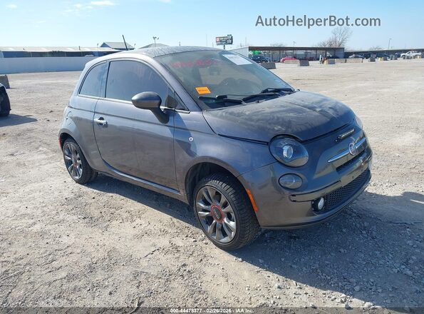 3C3CFFKR4HT697833 2017 FIAT 500 Серый Передняя правая четверть