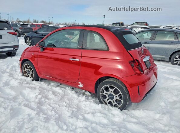 3C3CFFLH7JT528739 2018 FIAT 500 Красный Задняя левая четверть