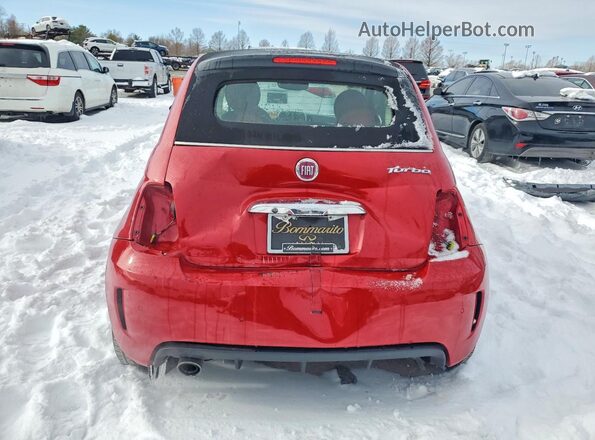 3C3CFFLH7JT528739 2018 FIAT 500 Красный Вид сзади