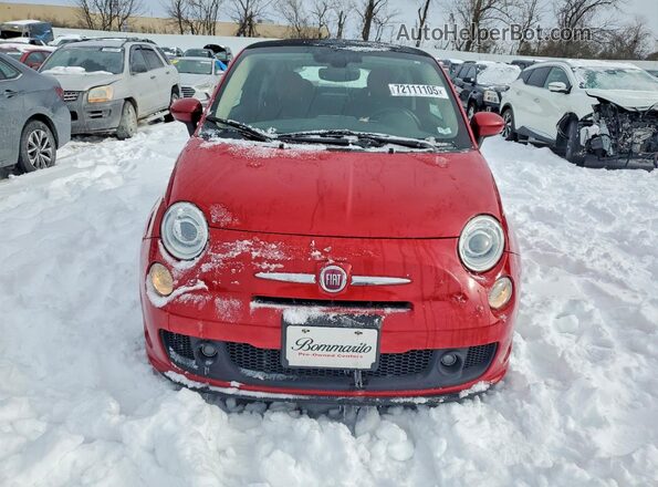 3C3CFFLH7JT528739 2018 FIAT 500 Красный Вид спереди