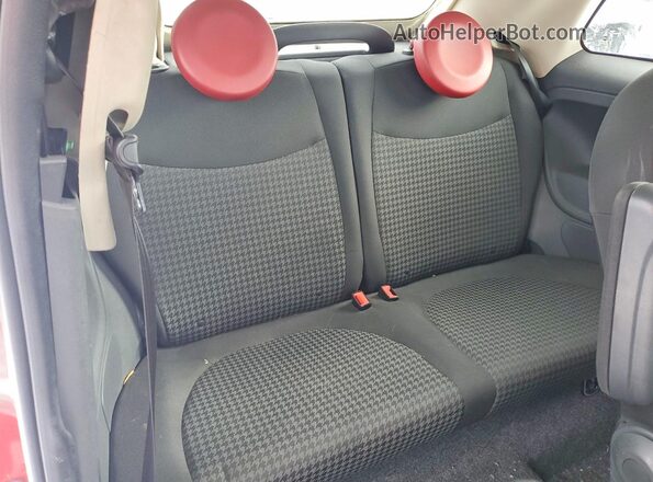 3C3CFFLH7JT528739 2018 FIAT 500 Красный Вид задних сидений