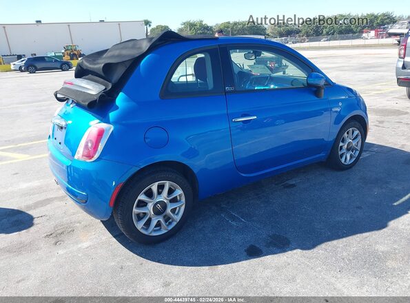 3C3CFFLR3HT561319 2017 FIAT 500C Blue Tył prawy