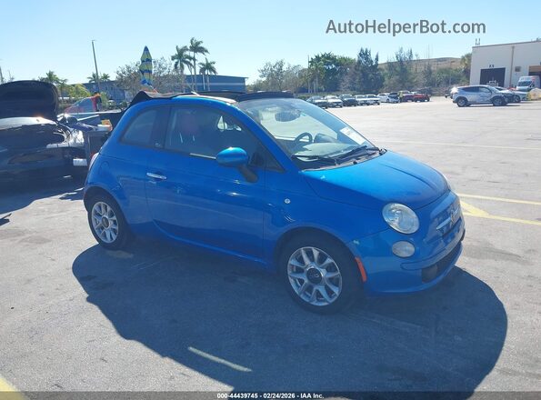 3C3CFFLR3HT561319 2017 FIAT 500C Blue Przód prawy