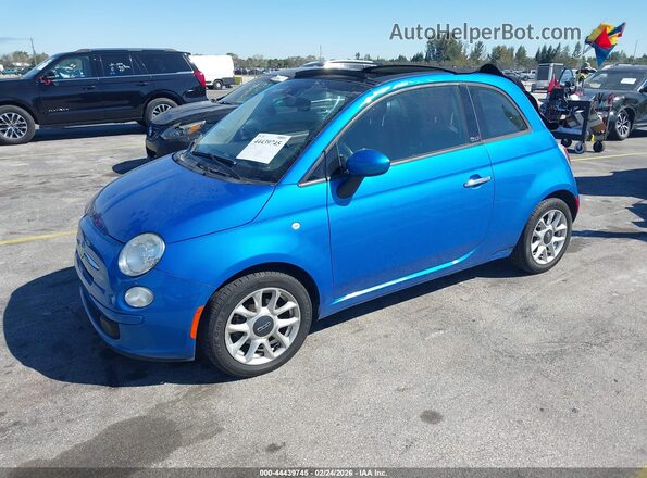 3C3CFFLR3HT561319 2017 FIAT 500C Blue Przód lewy